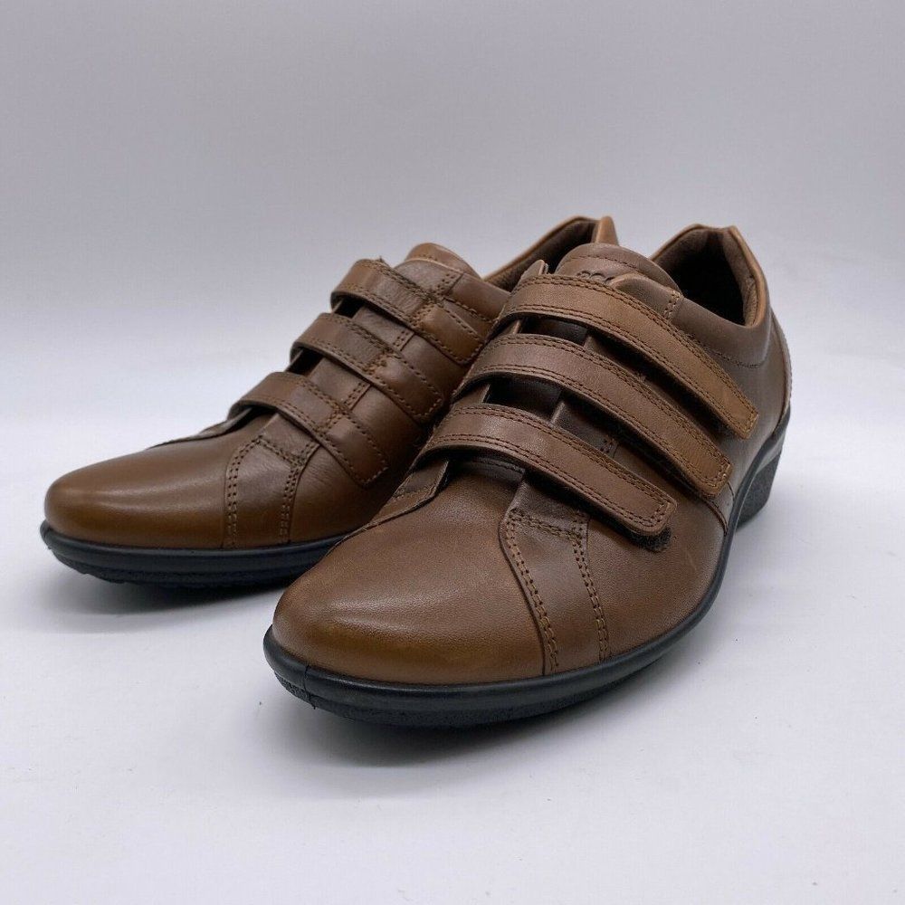 Ecco Corse 3 Women UK 38 US Size 7-7.5 Brown Strap Casual Shoes Leather
